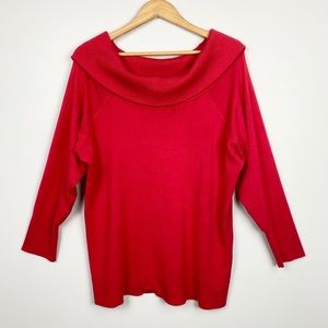 TORRID Cowl Neck Red Sweater 3x